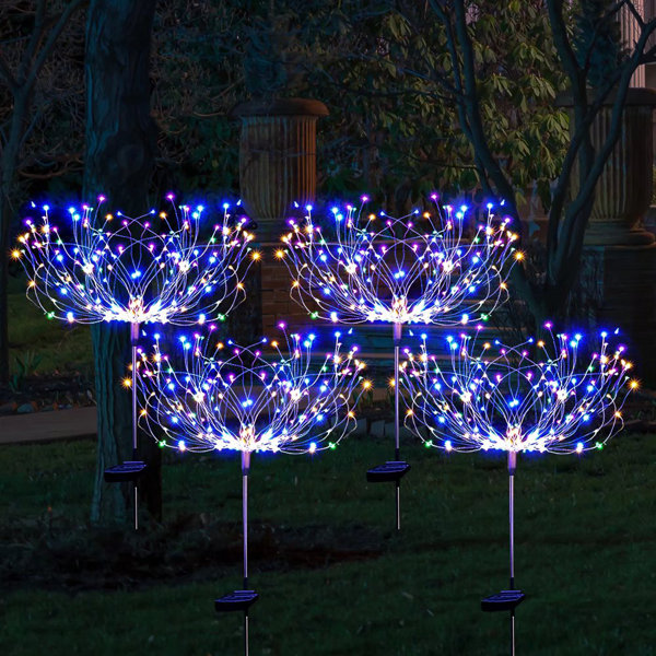 The Holiday Aisle® Solar Powered Pathway Light 150 LED Outdoor Garden